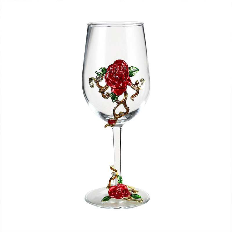 Household enamel crystal glass red wine glass goblet decanter - V.I.P Digital Presence