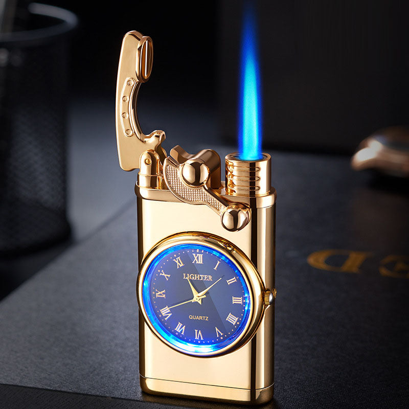 Multi functional electronic watch cigarette lighter integrated into one machine, versatile men's gift lighter - V.I.P Digital Presence