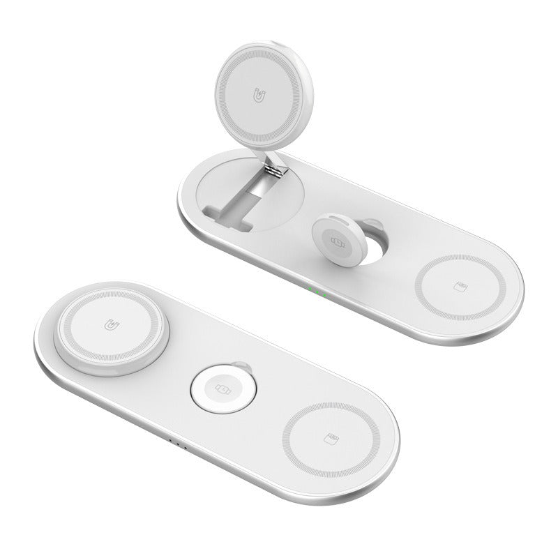 Foldable wireless convenient 3-in-1 magnetic wireless fast charging suitable for Apple 3-in-1 wireless charging - V.I.P Digital Presence