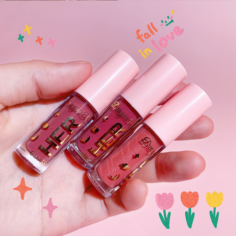 Glazed Mirror Water Lip Glaze Lipstick Female Student Lip Gloss Moisturizing Moisturizing Lip Glaze Toot Jelly Glass Lip Gloss - V.I.P Digital Presence
