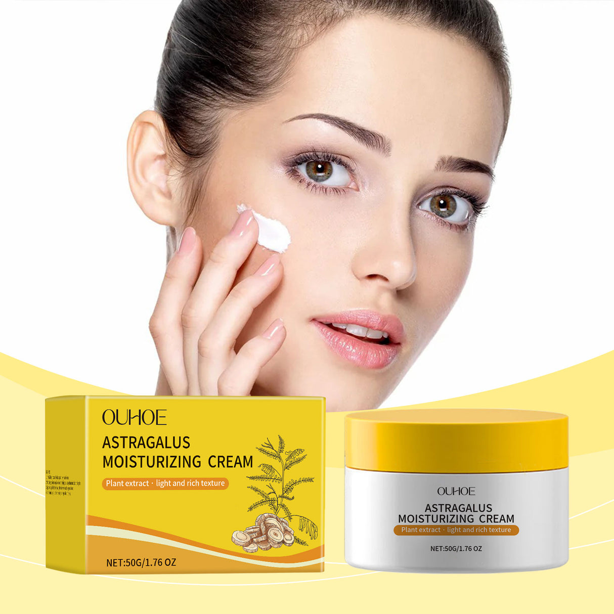 Astragalus Cream, Brightening, Hydrating, Firming, Brightening, Moisturizing And Non-Greasy Skin Care Moisturizer