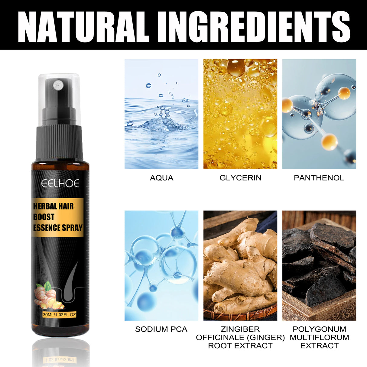 Herbal Hair Essence Spray,Prevent Falling Hair And Scalp Moisturizing And Nourishing Solution - V.I.P Digital Presence