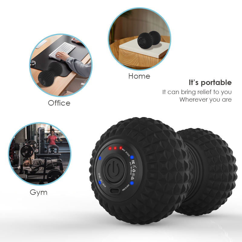 Myofascial Release Peanut Electric Vibrating Rechargeable Massage Roller Vibrating Massage Ball - V.I.P Digital Presence