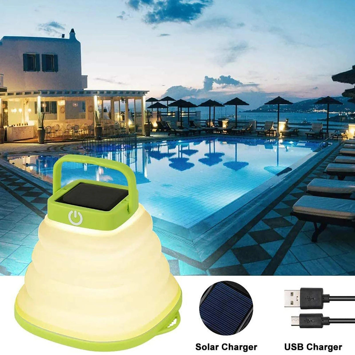 Solar Soft Adhesive Light Telescopic Light Solar Outdoor Camping Light Portable Folding Light LED Bubble Light - V.I.P Digital Presence