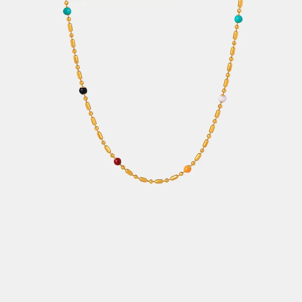 Simple rice bead splicing rice bead chain design drop glaze clip bead chain - V.I.P Digital Presence