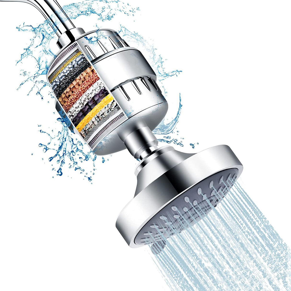 Shower Set With Filter Shower Head Set Combination High-Pressure Nozzle Beauty Care With Water Filter - V.I.P Digital Presence