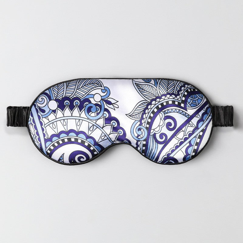 Double-Sided Imitation Silk Eye Mask Satin Silk Eye Protection Blackout Sleep Mulberry Silk Eye Mask Printed Spot Wholesale - V.I.P Digital Presence