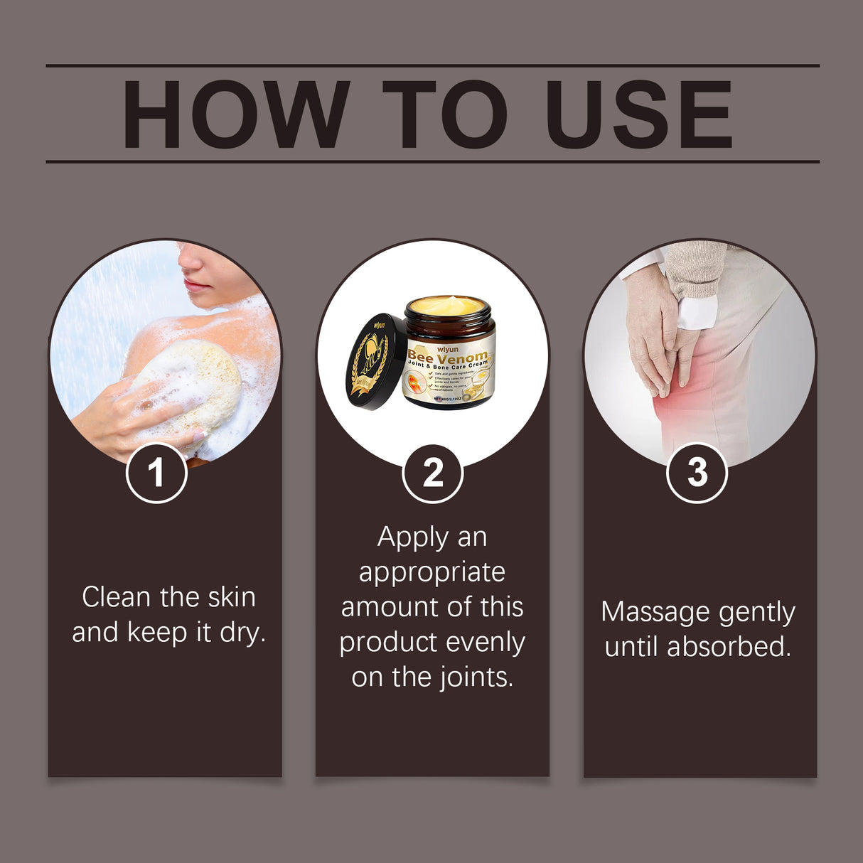 Bee Venom Joint Care Cream Daily Relief Body Joint Muscle Discomfort With Topical Massage Treatment Cream - V.I.P Digital Presence