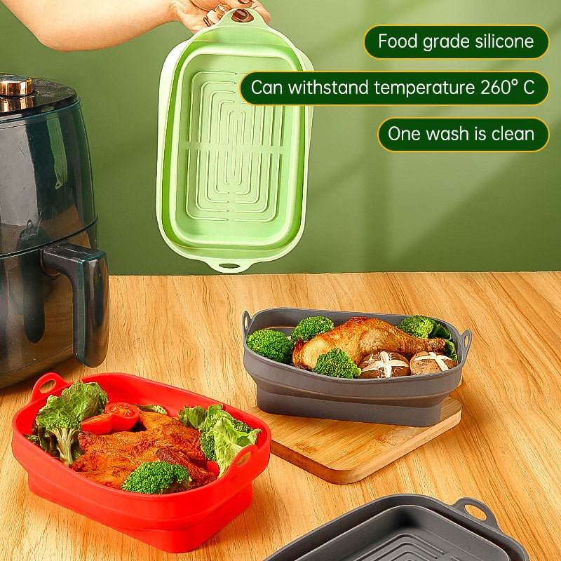 Silica Gel Air Frying Pan Baking Pan Household Food Grade High Temperature Resistant Silica Gel Steaming Pan Pan Pad Baking Cake - V.I.P Digital Presence