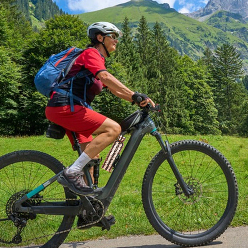 800ML Copper Hammer - Pattern Water Bottle: Leakproof, for Sports/Outdoor/Cycling/Gym/Fitness/Travel - V.I.P Digital Presence