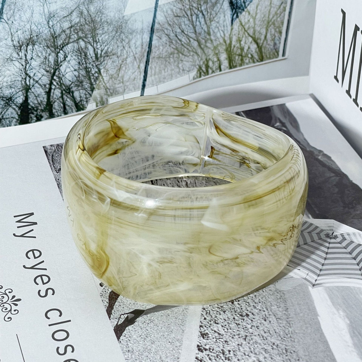 Li Shi patterned acrylic bracelet irregular bracelet - V.I.P Digital Presence