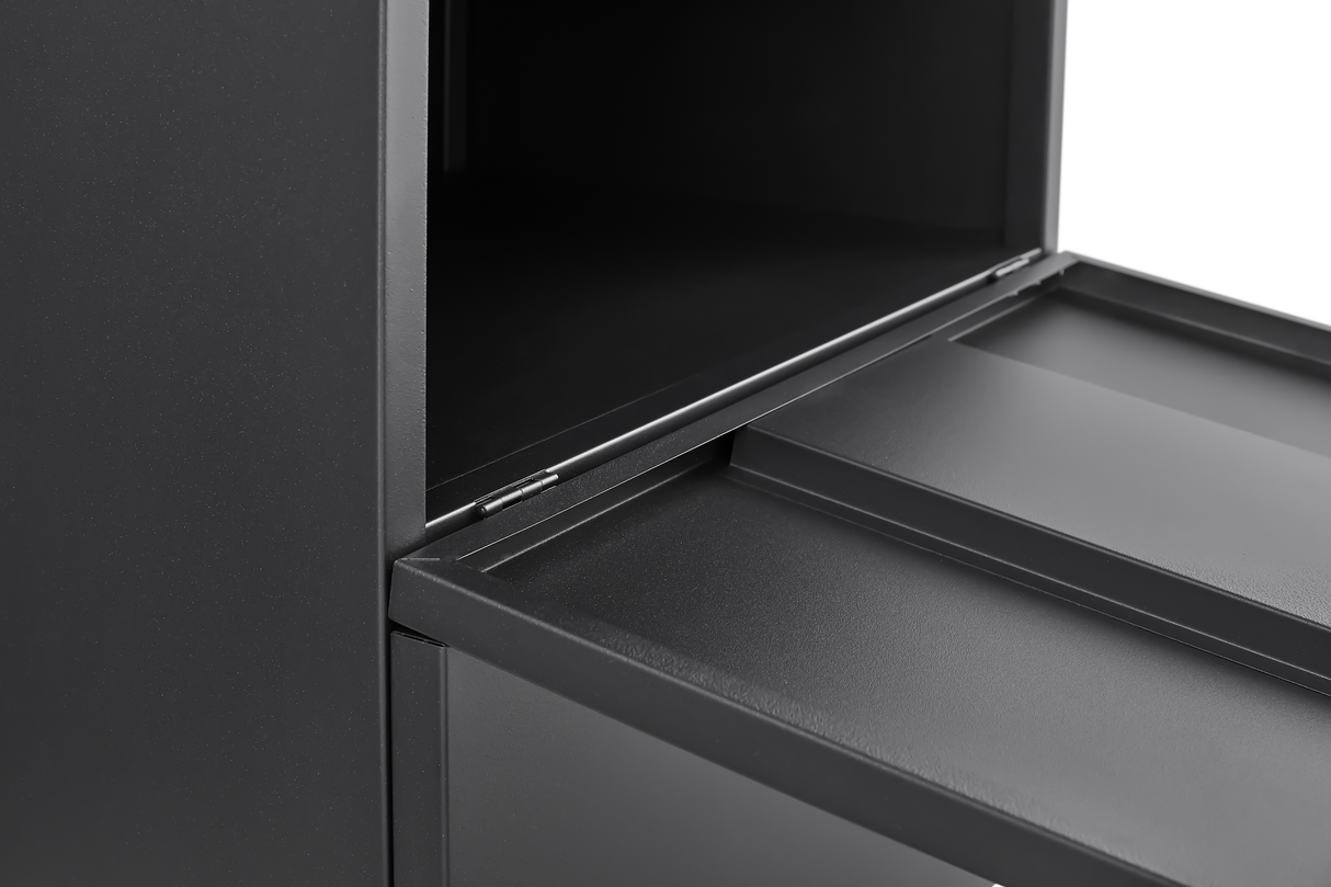 Office furniture Copier Cabinet black 2 door steel copier stand mobile pedestal file Printer Stand - V.I.P Digital Presence