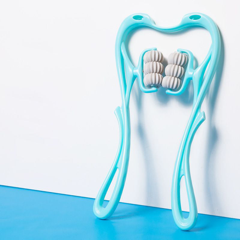 Plastic Pressure Point Therapy Neck Massageador Massagem Relieve Hand Roller Neck Massager for Neck Shoulder Trigger Point - V.I.P Digital Presence