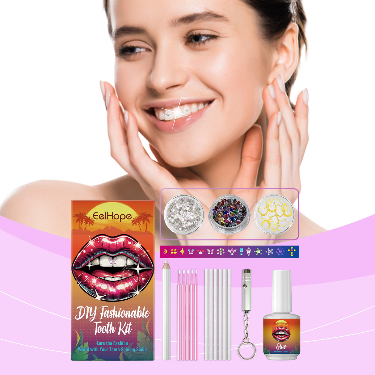 Dental Beauty Kit Diy Fashion Dental Decoration Personality Shine Light Smile Style Dental Drill - V.I.P Digital Presence