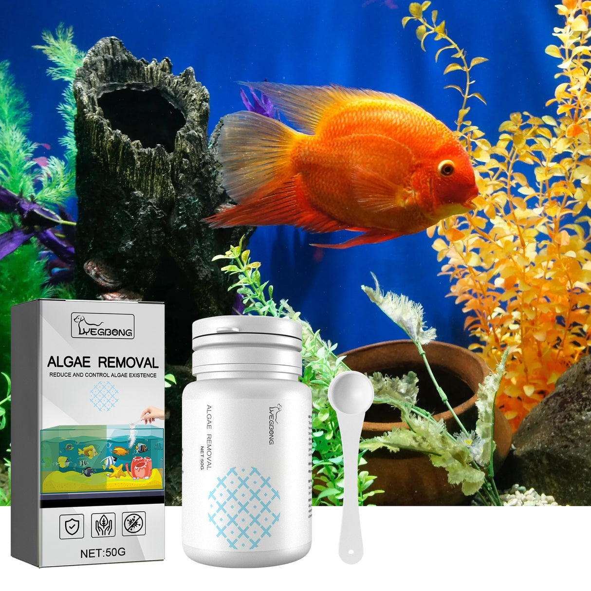 Dealgal Lichen, Aquarium Cleaning Agent Algae Removal Moss Fish Tank Moss Removal Agent Algae Removal From Green Water - V.I.P Digital Presence