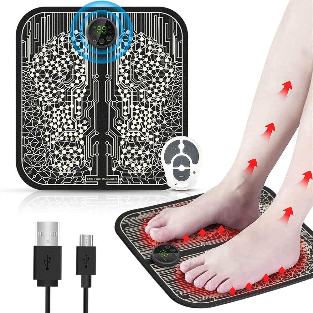The Latest Remote Control With Patch Ems Tens Smart Shiatsu Foot Massager Muscle Stimulator Vibration Massage Pad - V.I.P Digital Presence