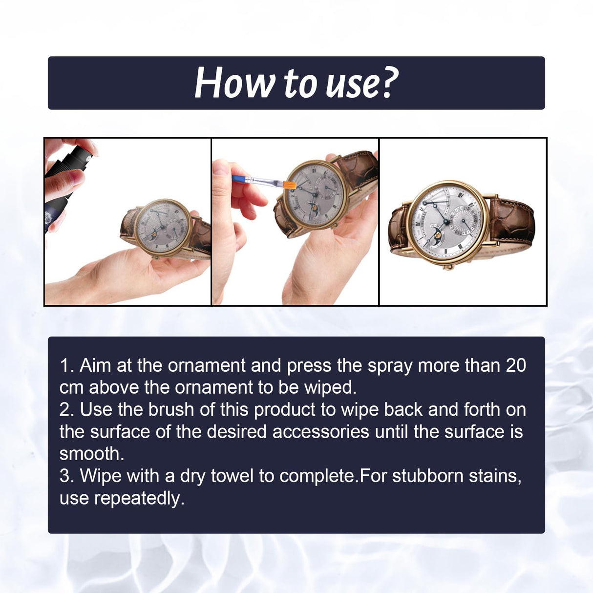 Jewelry Cleaner, Rust Decontamination Dial Cleaning Gold Watch Diamond Ring Cleaning Spray - V.I.P Digital Presence