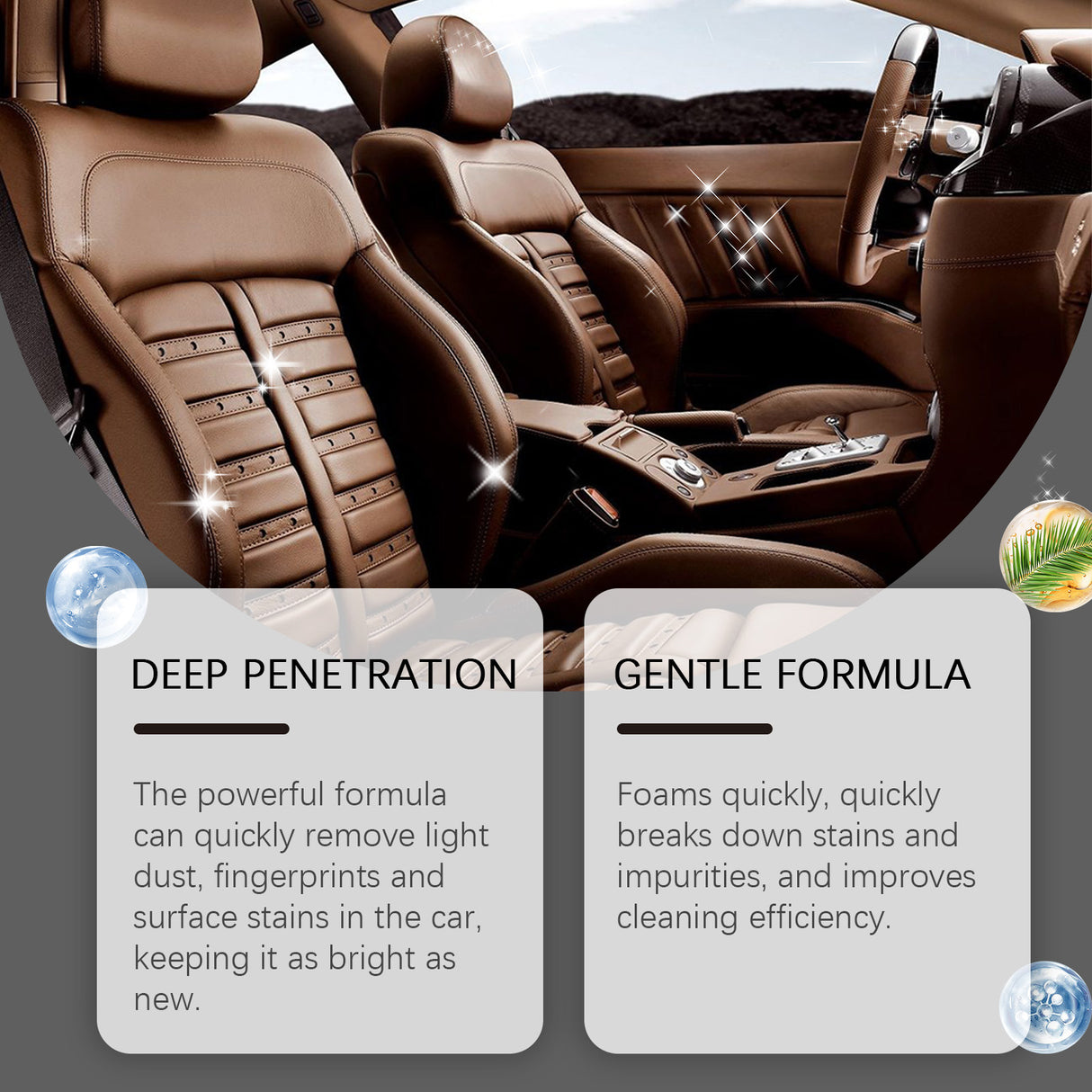 Car Interior Cleaner, Interior Cleaning Refurbished Leather Fabric Plastic Cleaner - V.I.P Digital Presence