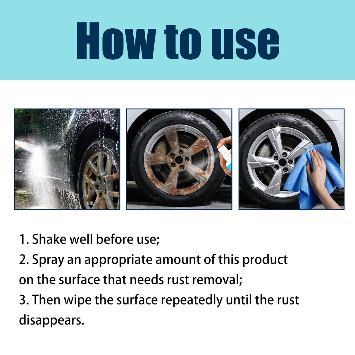 Iron Powder Remover, Strong Cleaning Reconditioning Rust Remover Spray For Car Metal Parts - V.I.P Digital Presence