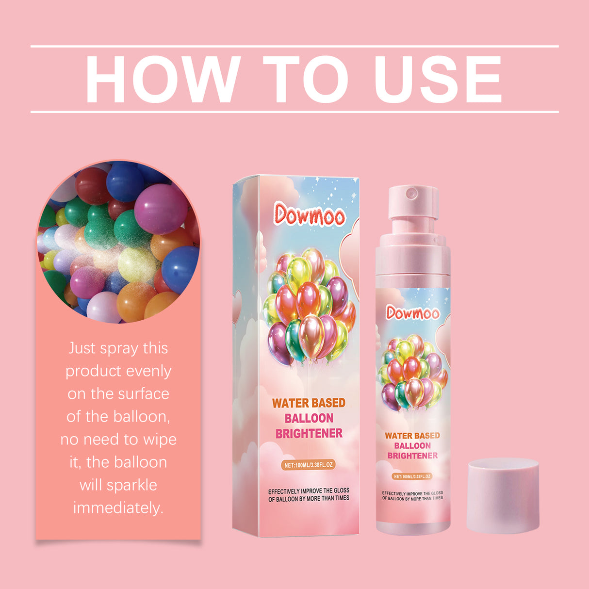 Balloon Brightener Scene Balloon Decoration Appearance Boost Gloss Long-Lasting Portable Brightener - V.I.P Digital Presence