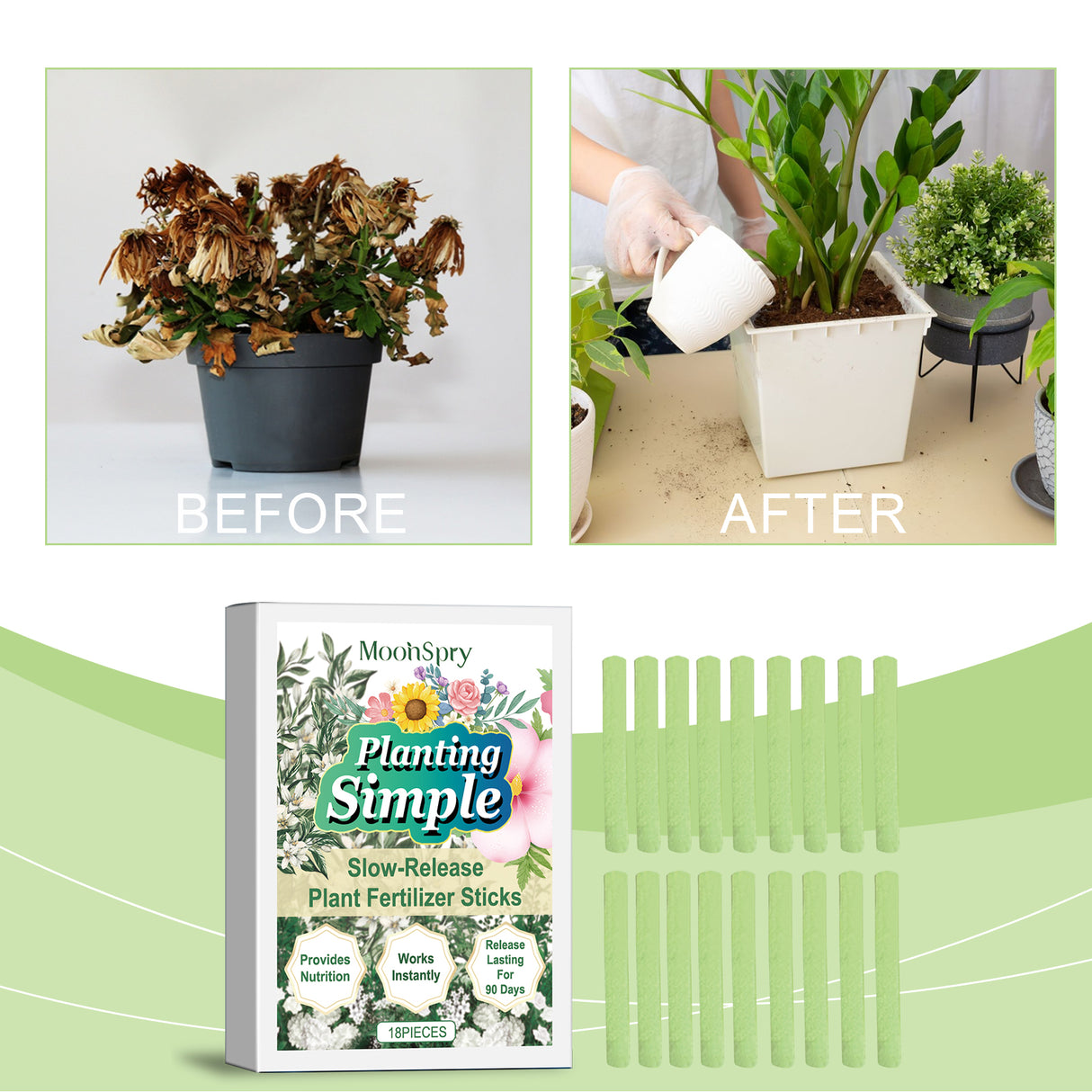 Plant Nutrition Bar, Slow-Release Nutrition For Domestic Flowers And Green Plants Growing In Potted Plants - V.I.P Digital Presence