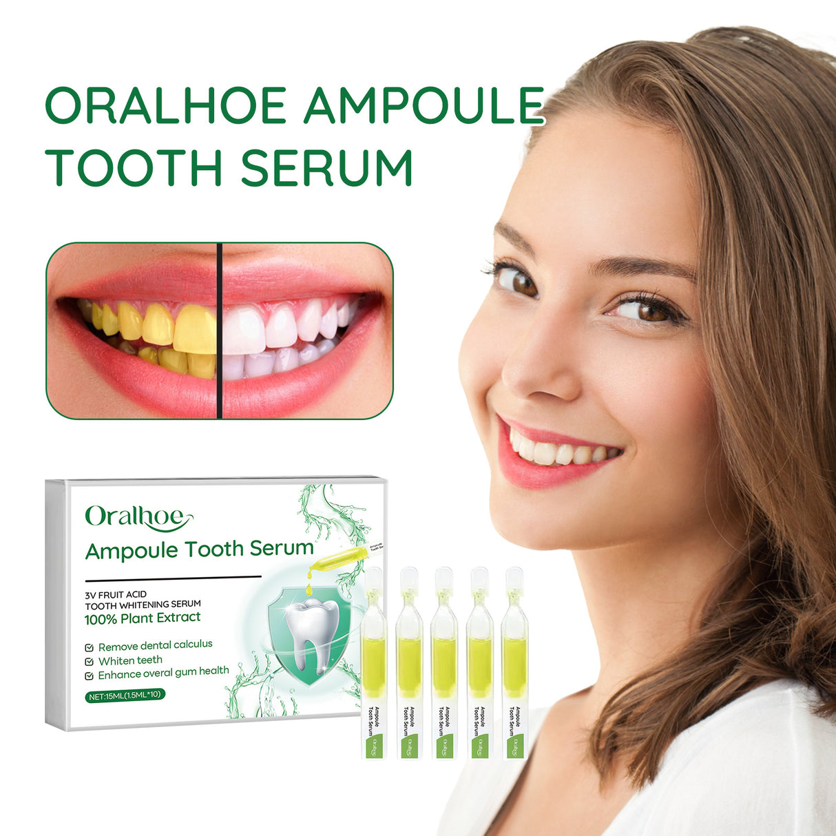 Teeth Whitening Serum, Deep Cleaning Mouth Stains Yellow Care Teeth Whitening Teeth - V.I.P Digital Presence