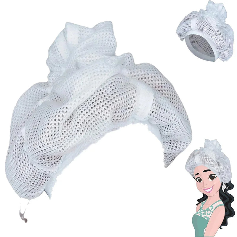 Net Plopping Cap For Drying Curly Hair Adjustable Net Plopping Bonnet Quick Drying Hair Towel Bath Hats Net Plopping Cap - V.I.P Digital Presence