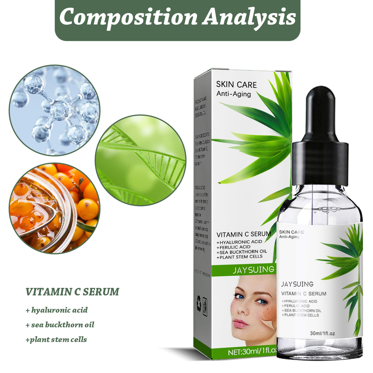 Collagen Serum, Collagen Lighten Spots Moisturizing Brightening Skin Solution