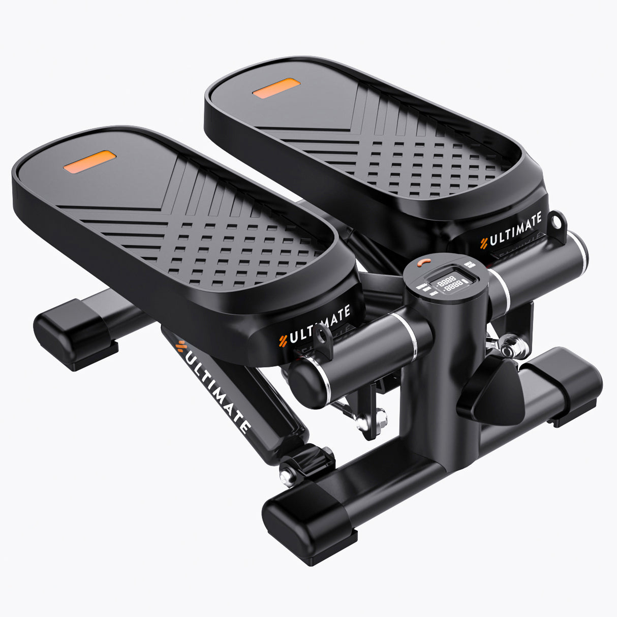 Home Office Exercise 330LBS Capacity Mini Stepper with Resistance Bands and LCD Monitor Pink - V.I.P Digital Presence