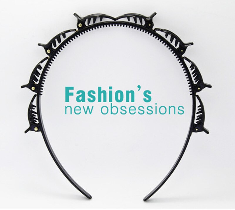 Black Braider Hair Clip Burst Pin Hairdo Bring Hair Hoop Multi-storey Wisp Air Weave Head Hoop Styling Tool - V.I.P Digital Presence