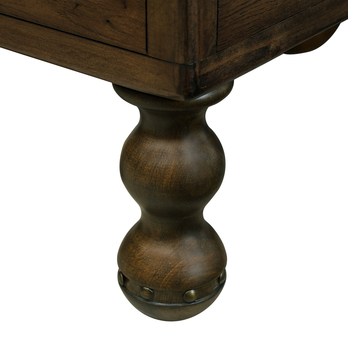 Solid wood end table, rectangular 23.6 inch narrow edge table with drawers, vintage bedside table, Espresso - V.I.P Digital Presence