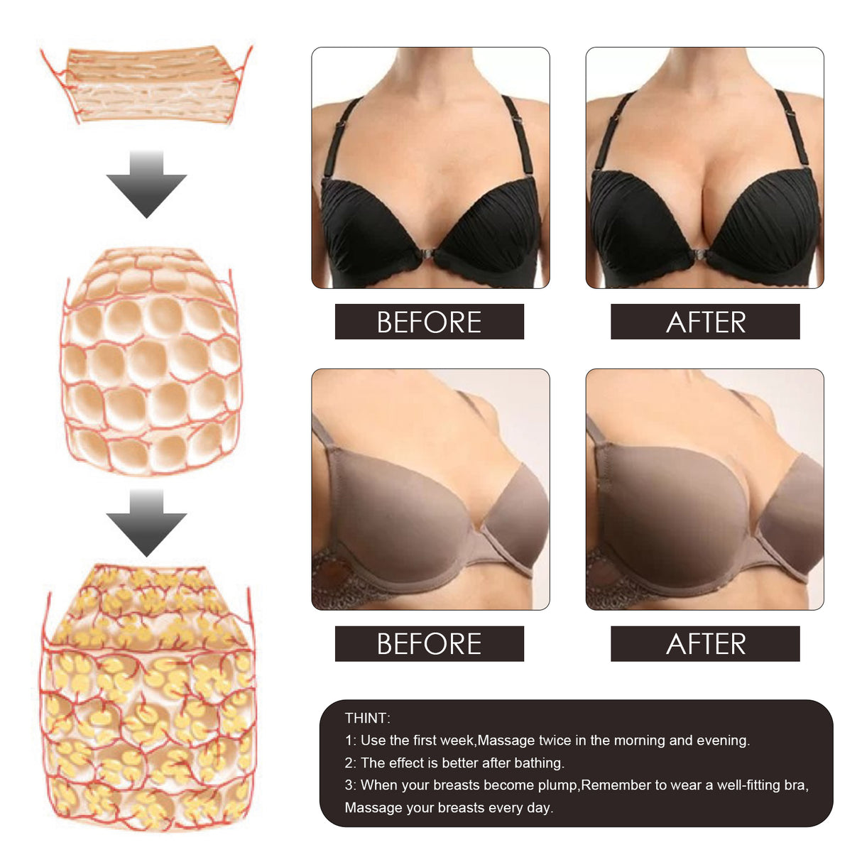 Chest Essential Oil Volumizing Milk Lift Relaxant Chest Full Firming Care Essential Oil - V.I.P Digital Presence