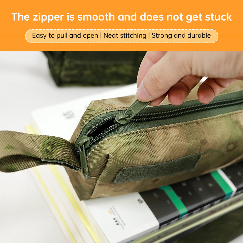 Cold War-era large-capacity tactical storage bag – versatile MOLLE-compatible pouch for students/stationery or tactical use. - V.I.P Digital Presence