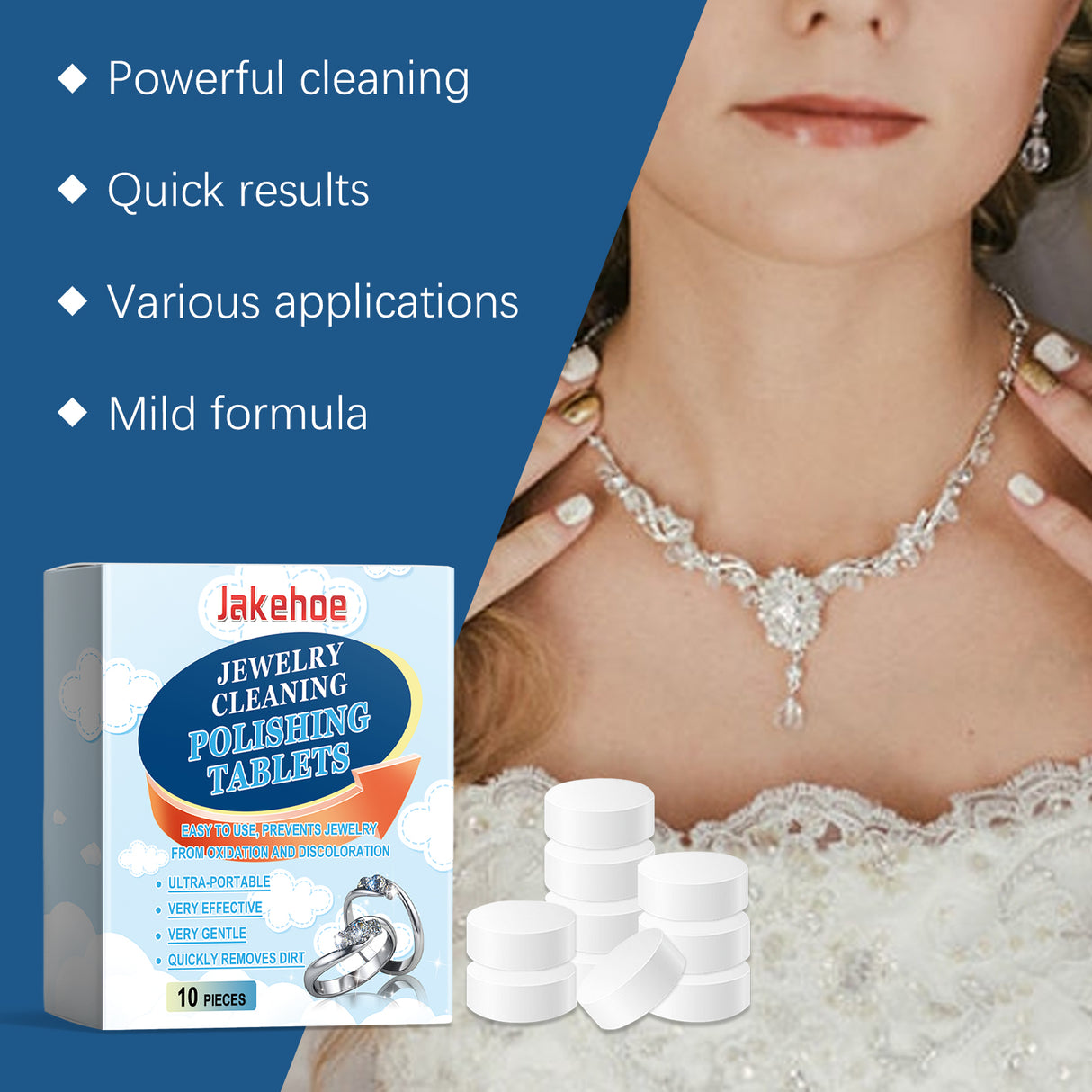 Jewelry Cleaning Effervescent Tablet Jewelry Decontamination Care Cleaning Jewelry Ring Bracelet Cleaning Effervescent Tablet - V.I.P Digital Presence