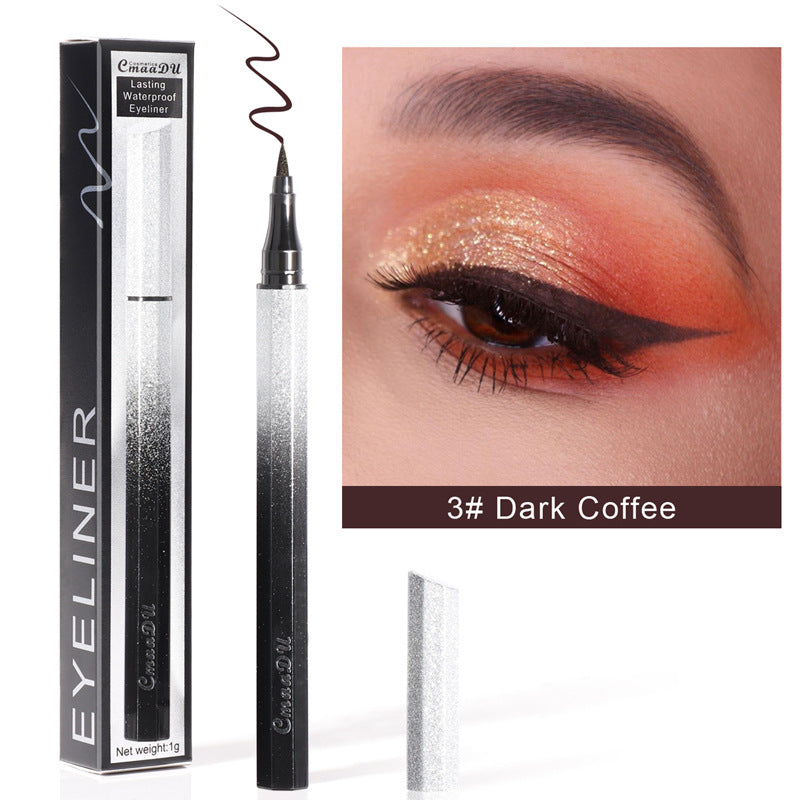 CmaaDu Eyeliner Pencil Waterproof Sweatproof Not Smudged Cool Black Starry Sky Thin Head Eyeliner - V.I.P Digital Presence
