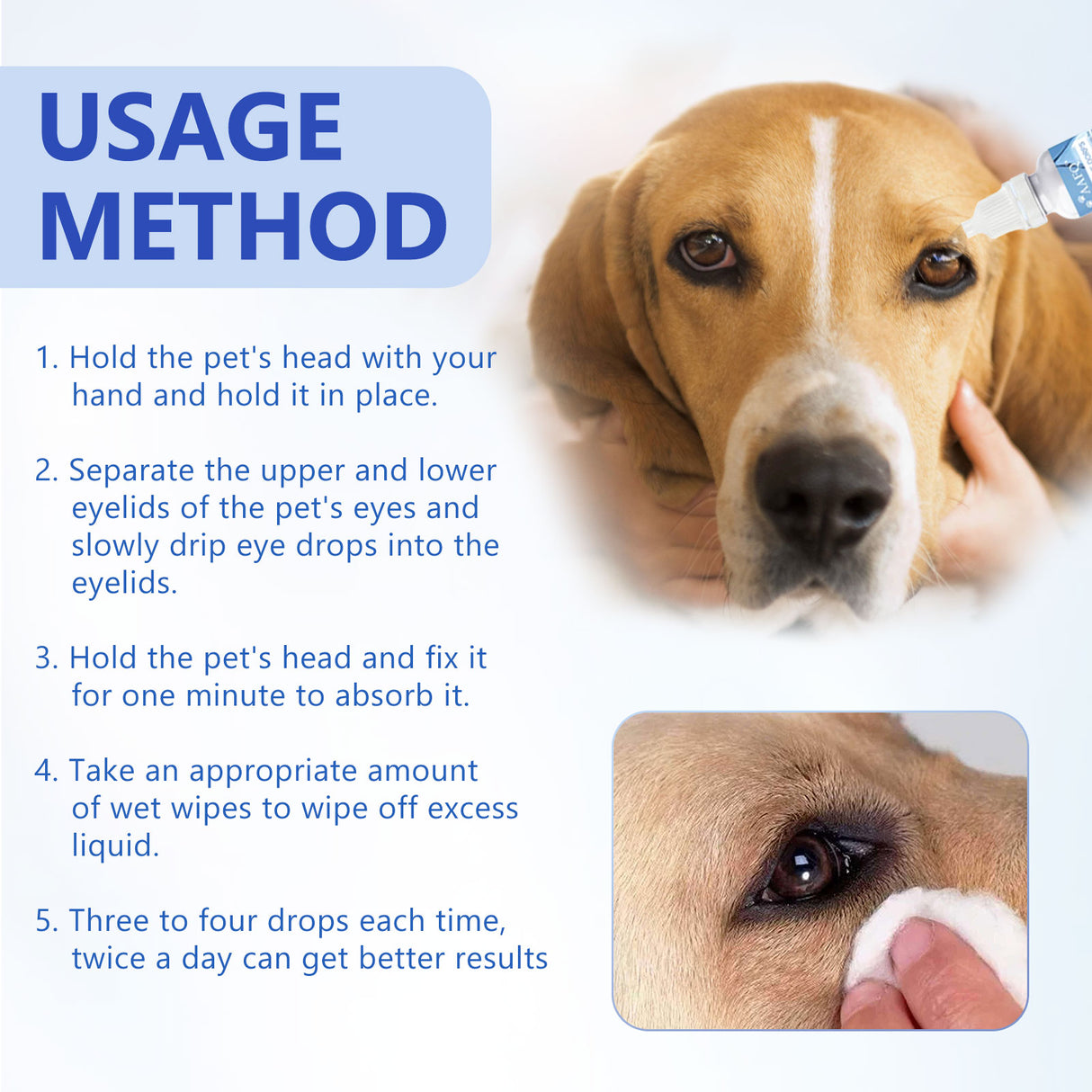 Pet Eye Drops, Cats And Dogs Eye Cleaning Care Pet Eye Wash Tear Stain Remover - V.I.P Digital Presence