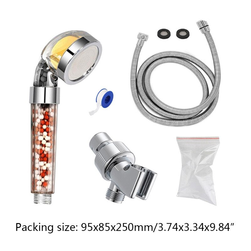 Fragrance Anion Shower Nozzle Set Adjustable Quick Connection Removable Sprinkler Basin Bathing Tub Fountain Home - V.I.P Digital Presence
