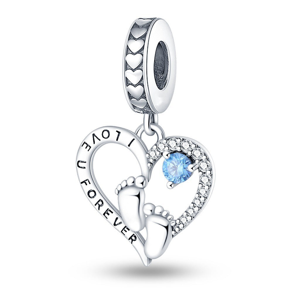 Mother's Day heart-shaped blessing pendant birthday gift DIY jewelry accessories - V.I.P Digital Presence