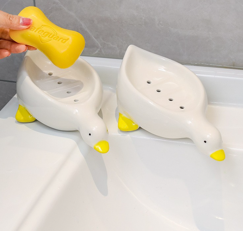 Cute little yellow duck soap box draining toilet sink new soap box - V.I.P Digital Presence