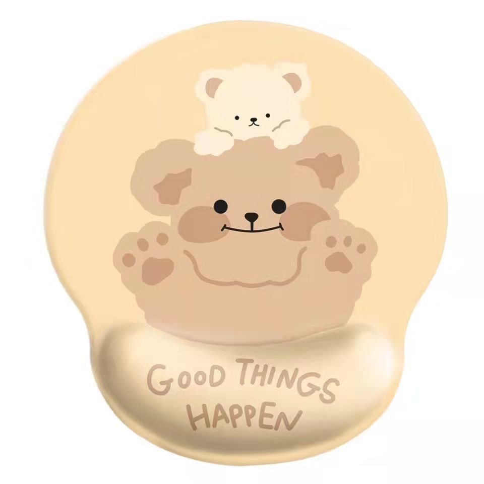 Bear mouse pad wrist mouse pad girls soft pad cute wrist pad 3d silicone wrist pad hand rest - V.I.P Digital Presence