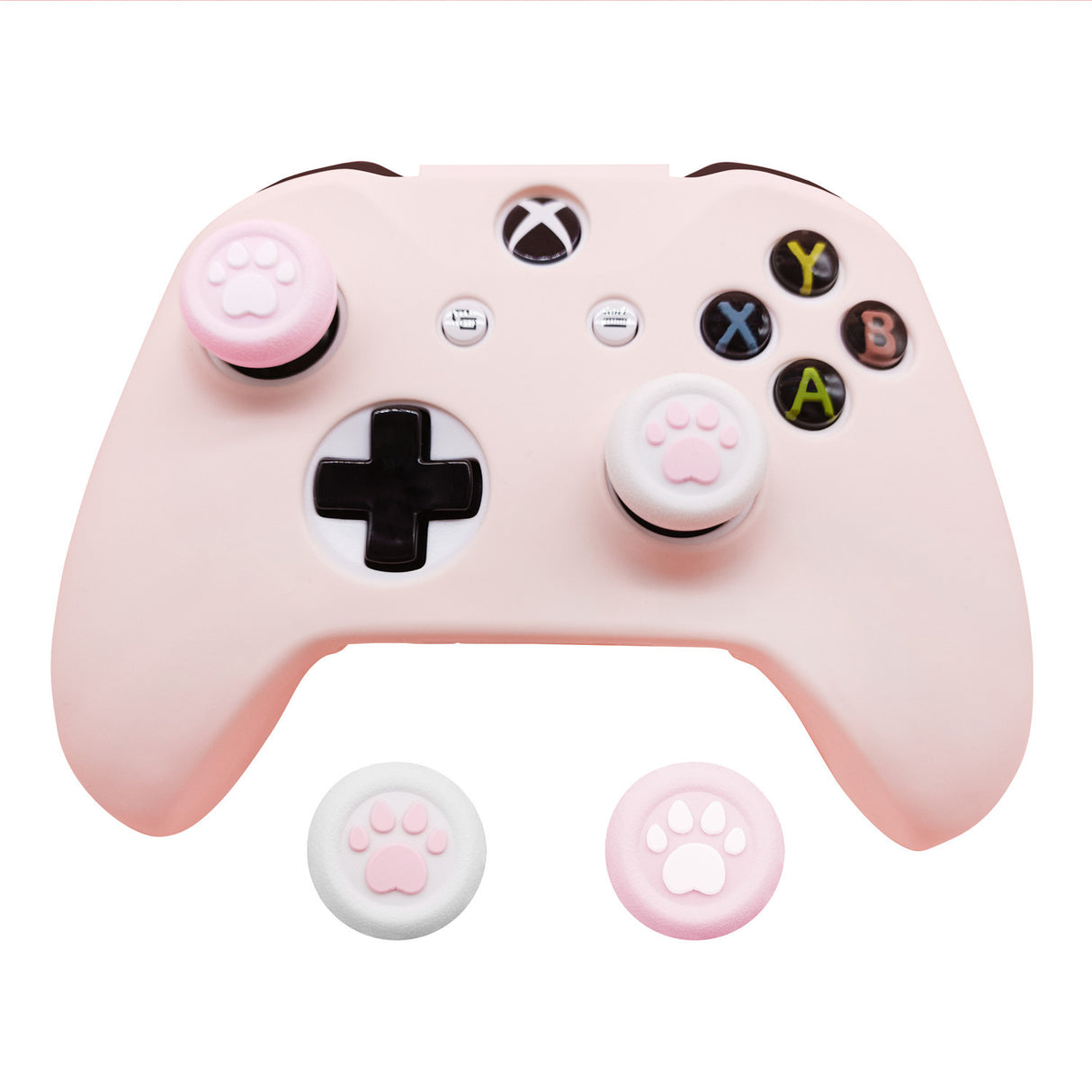 Controller protective cover with spray paint feel, girl pink, fierce male color, game controller silicone cover - V.I.P Digital Presence