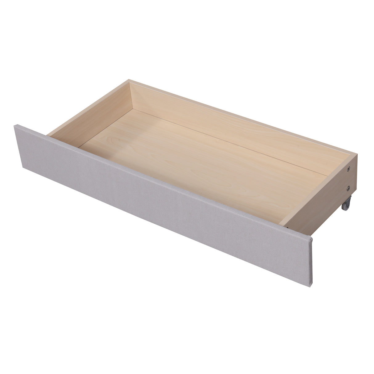 Queen Size Upholstered Platform Bed with Storage Headboard LED USB Charging and 2 Drawers Beige