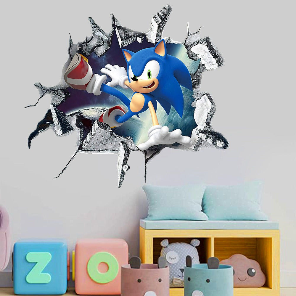 Sonic Stickers Cartoon Anime Super Mario Self Adhesive PVC Decoration Mario Stickers - V.I.P Digital Presence
