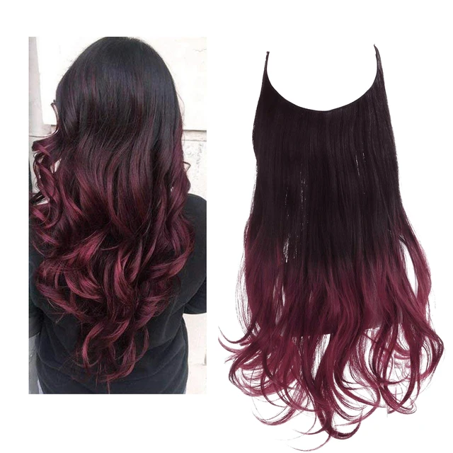 One-piece women's hair extension piece with abundant hair volume U-shaped fishing line invisible and natural long curly hair - V.I.P Digital Presence