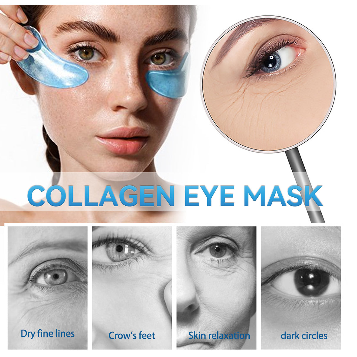 Collagen Eye Mask Removes Fine Lines And Dark Circles Hydrating And Firming Lift Crystal Eye Mask - V.I.P Digital Presence