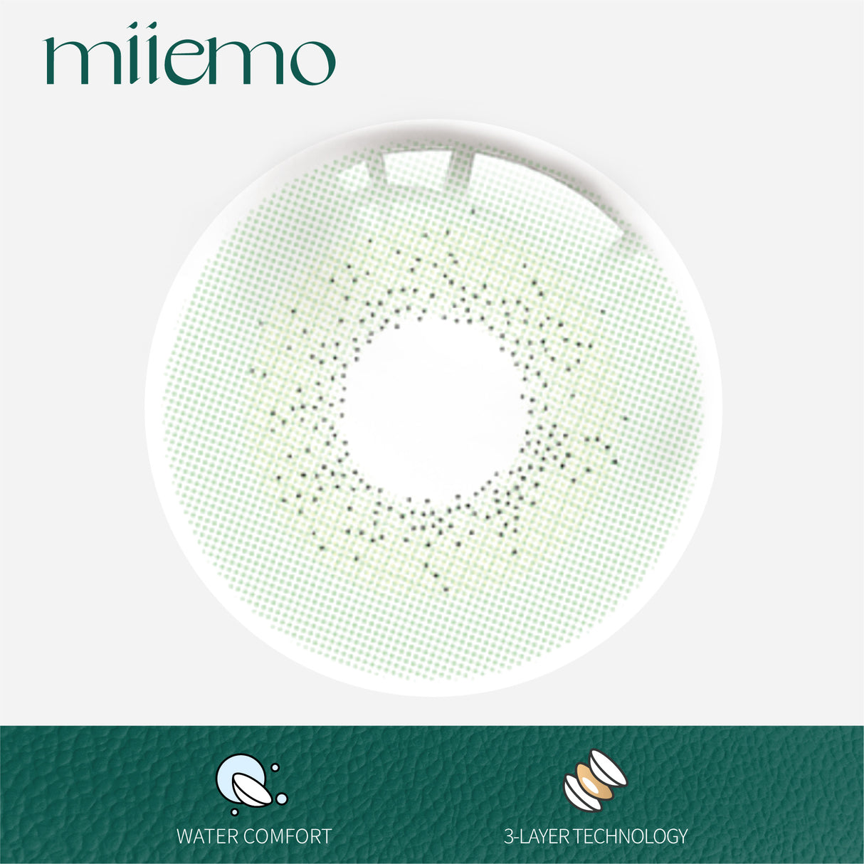 1Pair FDA Certificate Eyes Beautiful Pupil Colorful Girl Cosplay Contact Lenses PHALAENOPSIS GREEN - V.I.P Digital Presence