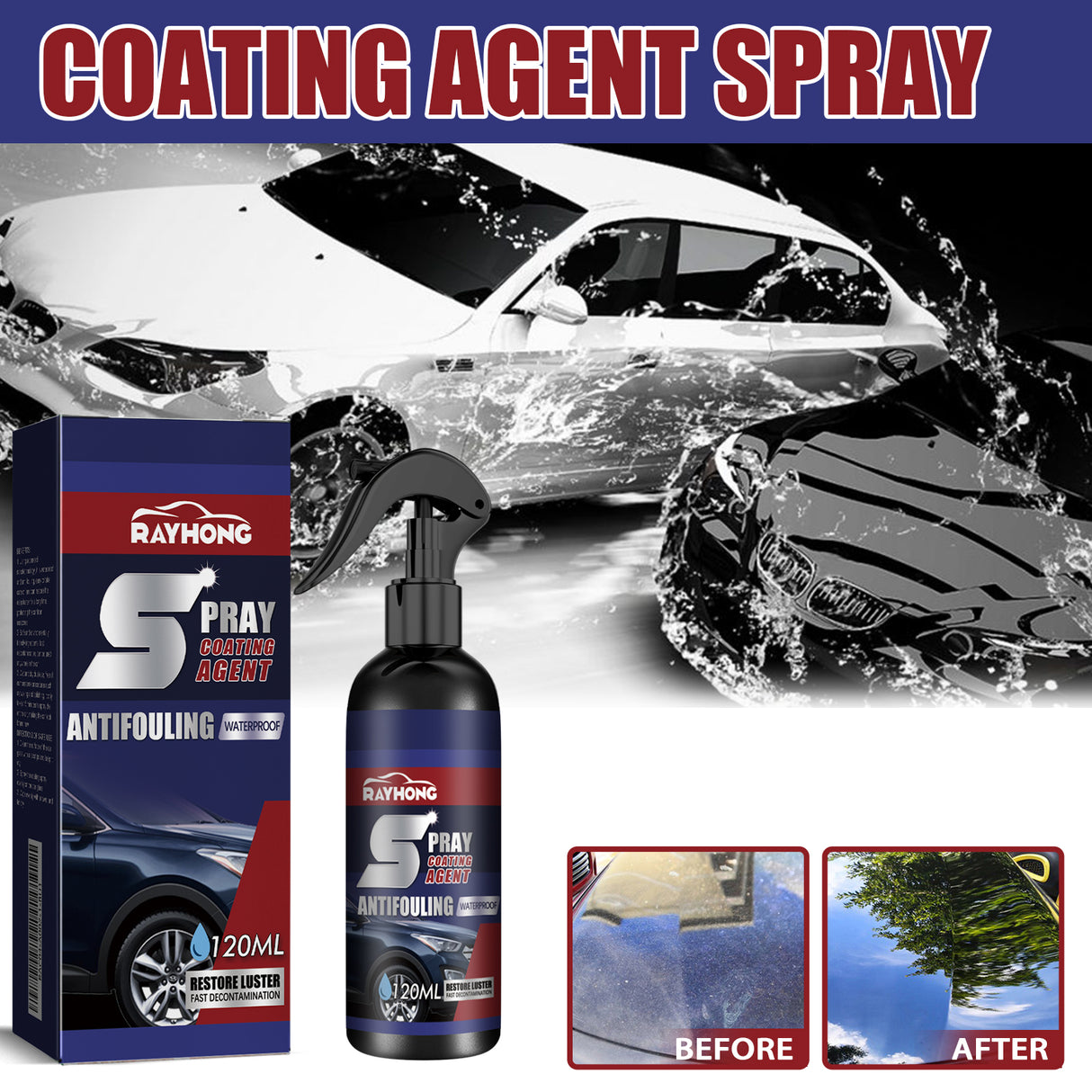Coating Agent Spray, Maintenance Paint Decontamination Blackening Brightening Automotive Coating Nano Coating Spray - V.I.P Digital Presence