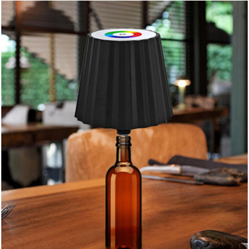 LED Creative Wine Bottle Light for Bar: Movable, Rechargeable, RGB Dimmable Decorative Bottle Lamp - V.I.P Digital Presence
