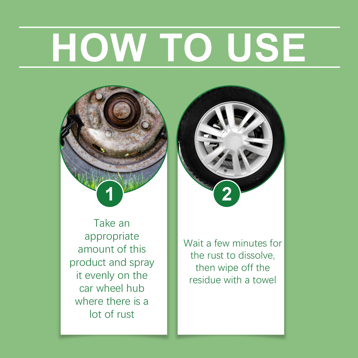 Wheel Hub Rust Removal Spray Car Wheel Cleaning Decontamination Rust Renovation Polishing Maintenance - V.I.P Digital Presence