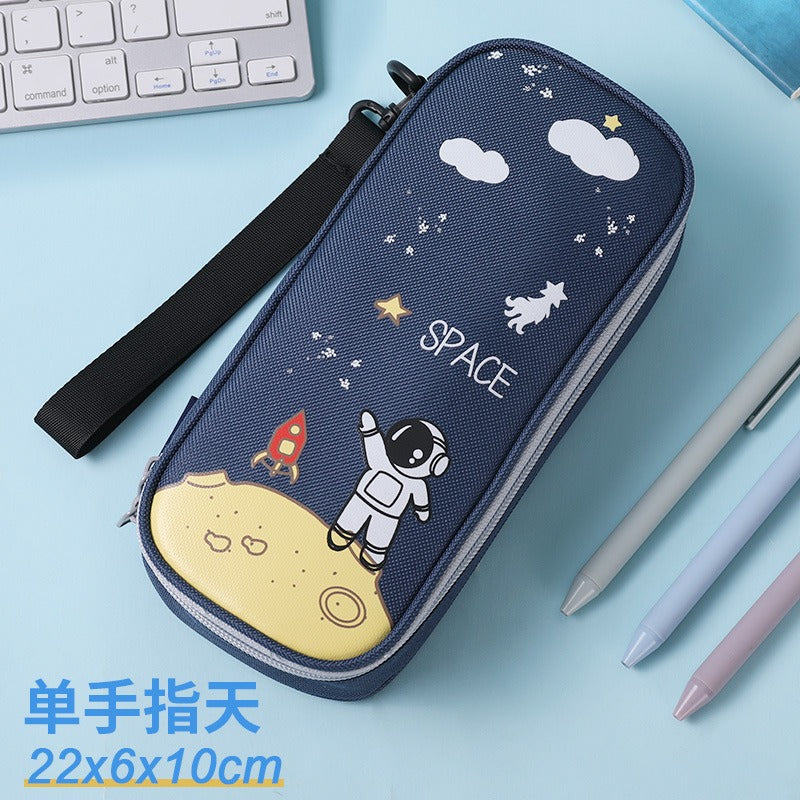 Pencil Case For Elementary School Students Pencil Case Large Capacity Children Simple Multifunctional Universe Star Stationery Box - V.I.P Digital Presence